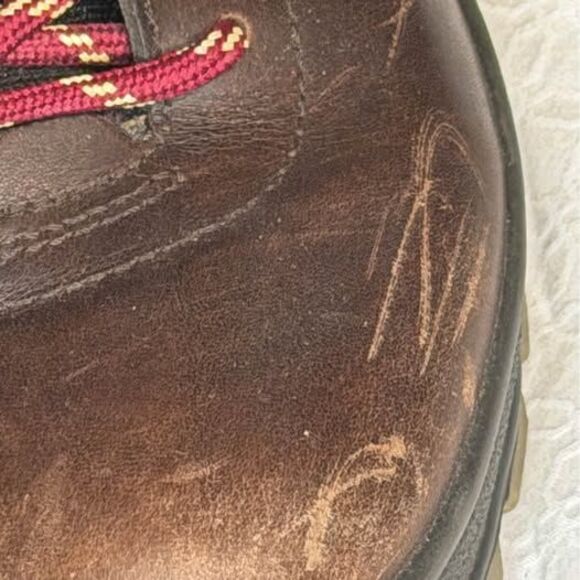 ECCO Brown Leather Hiking Boots Red Laces Size 13 / 47 main image 9